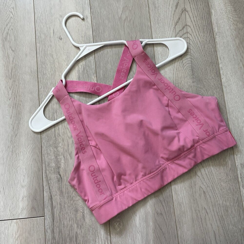 Outdoor Voices Disney Sports Bra minnie mouse racerback womens Pink (medium)